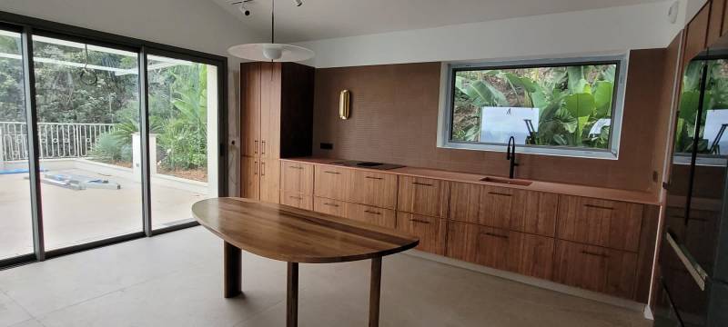 Cuisine en placage bois