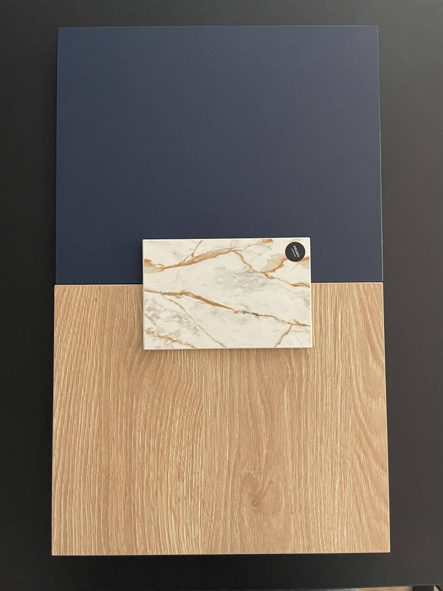 Cuisine bleue et bois