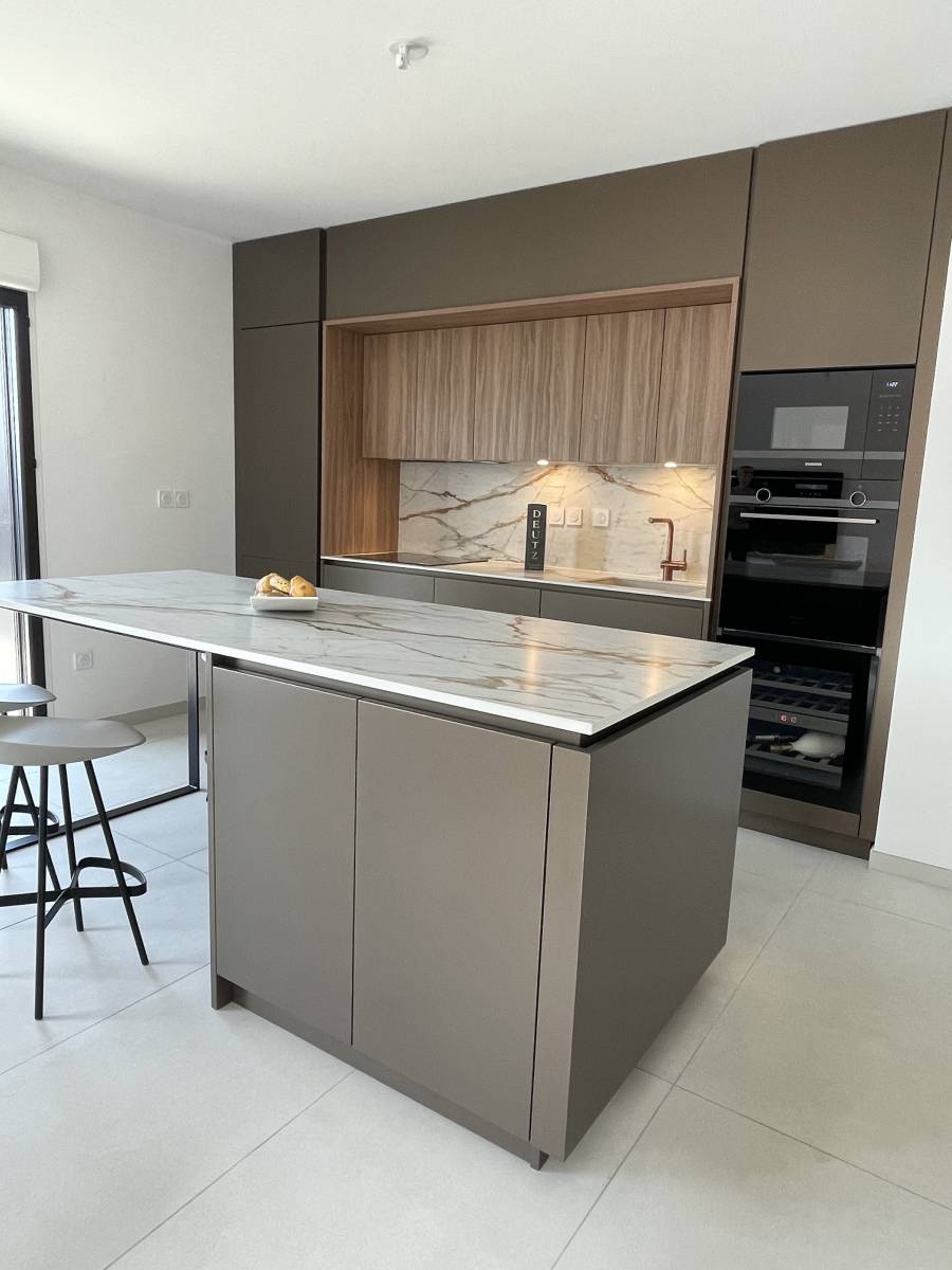 cuisine sans poignée de luxe